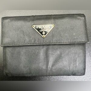 Prada Tessuto Black Nylon wallet, Y2K Unisex